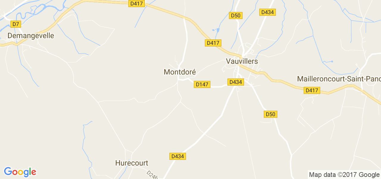 map de la ville de Montdoré