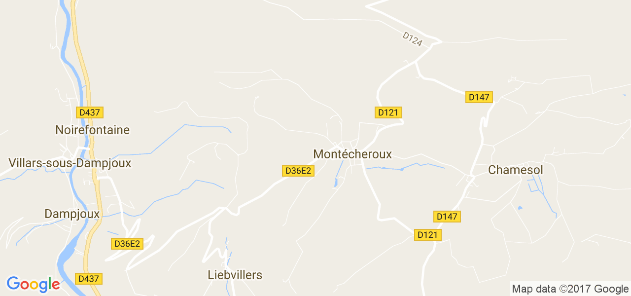 map de la ville de Montécheroux