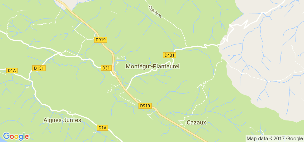 map de la ville de Montégut-Plantaurel