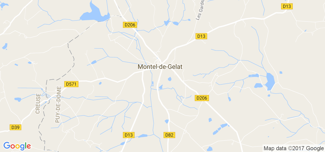 map de la ville de Montel-de-Gelat