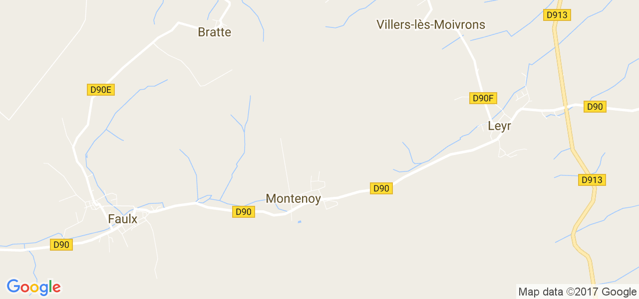 map de la ville de Montenoy