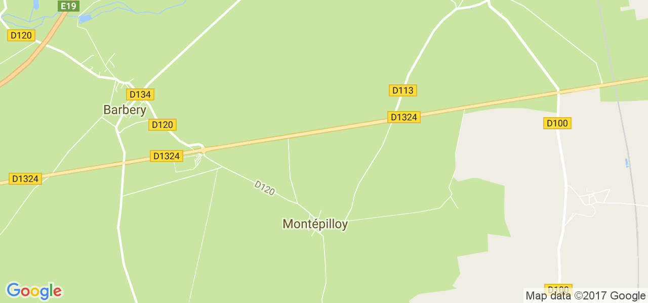 map de la ville de Montépilloy