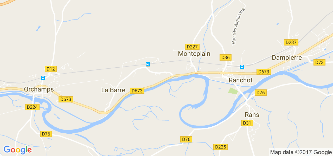 map de la ville de Monteplain