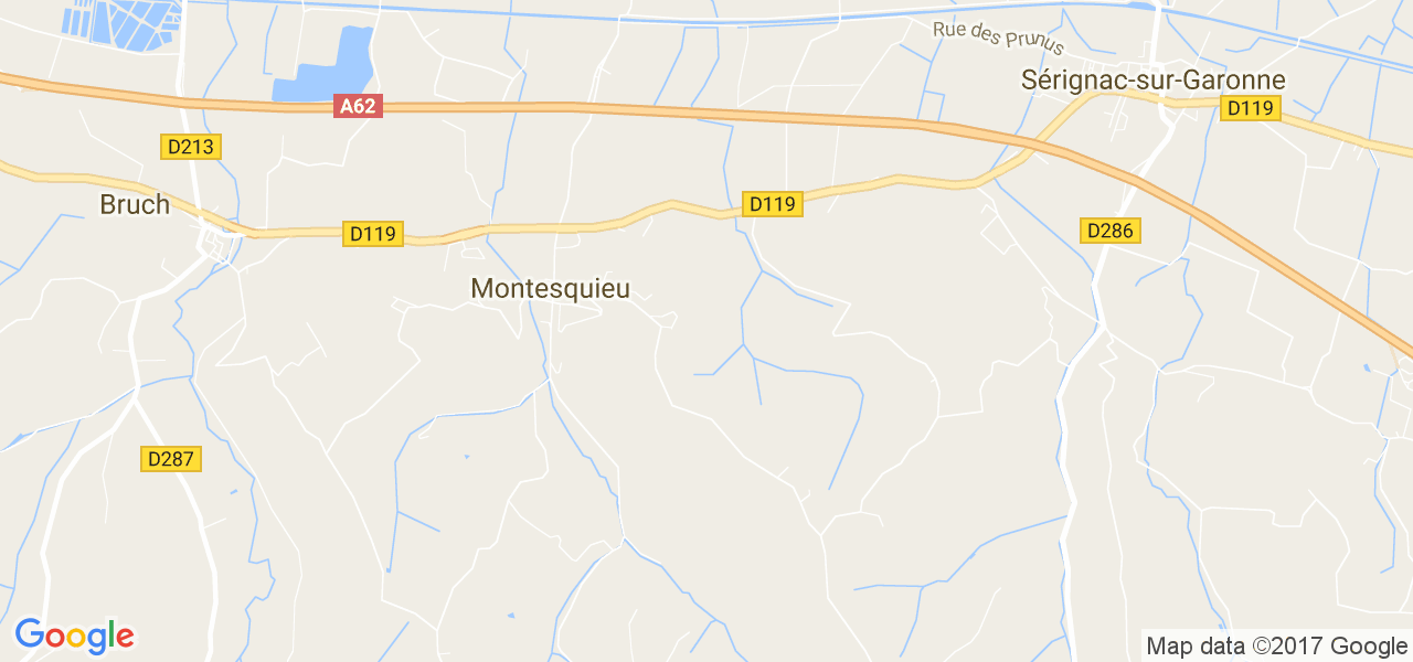 map de la ville de Montesquieu