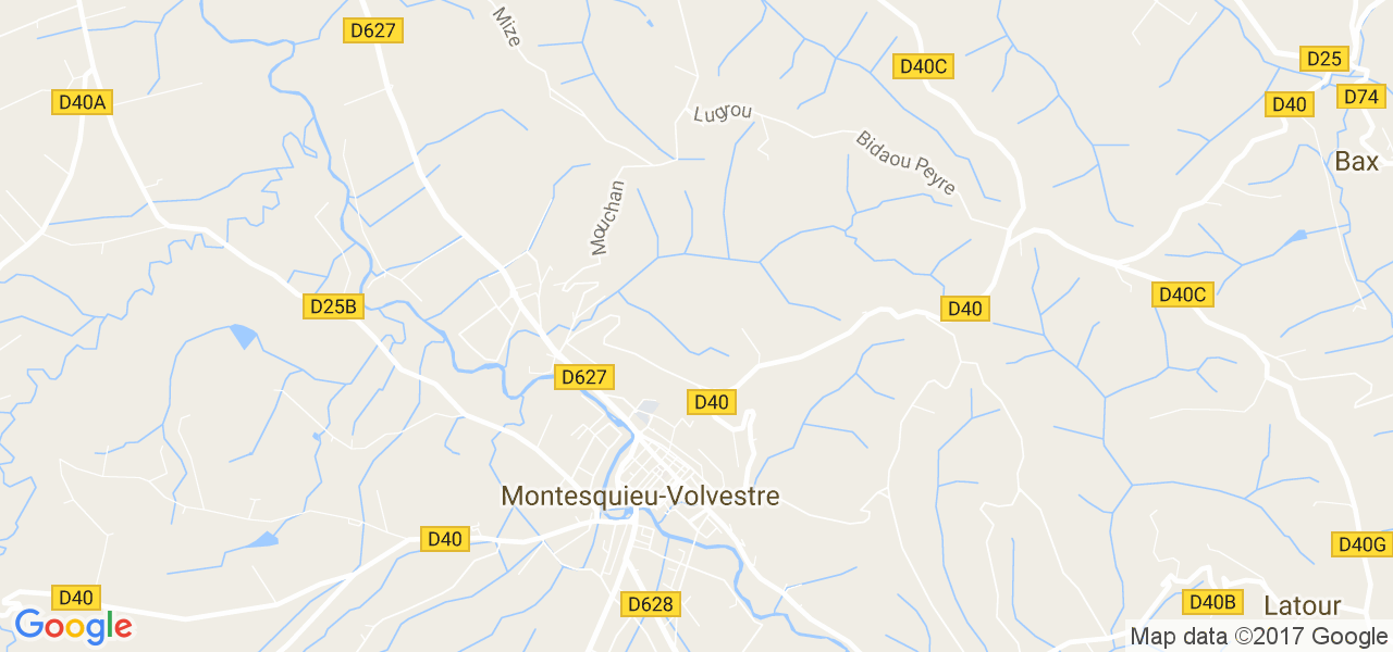 map de la ville de Montesquieu-Volvestre