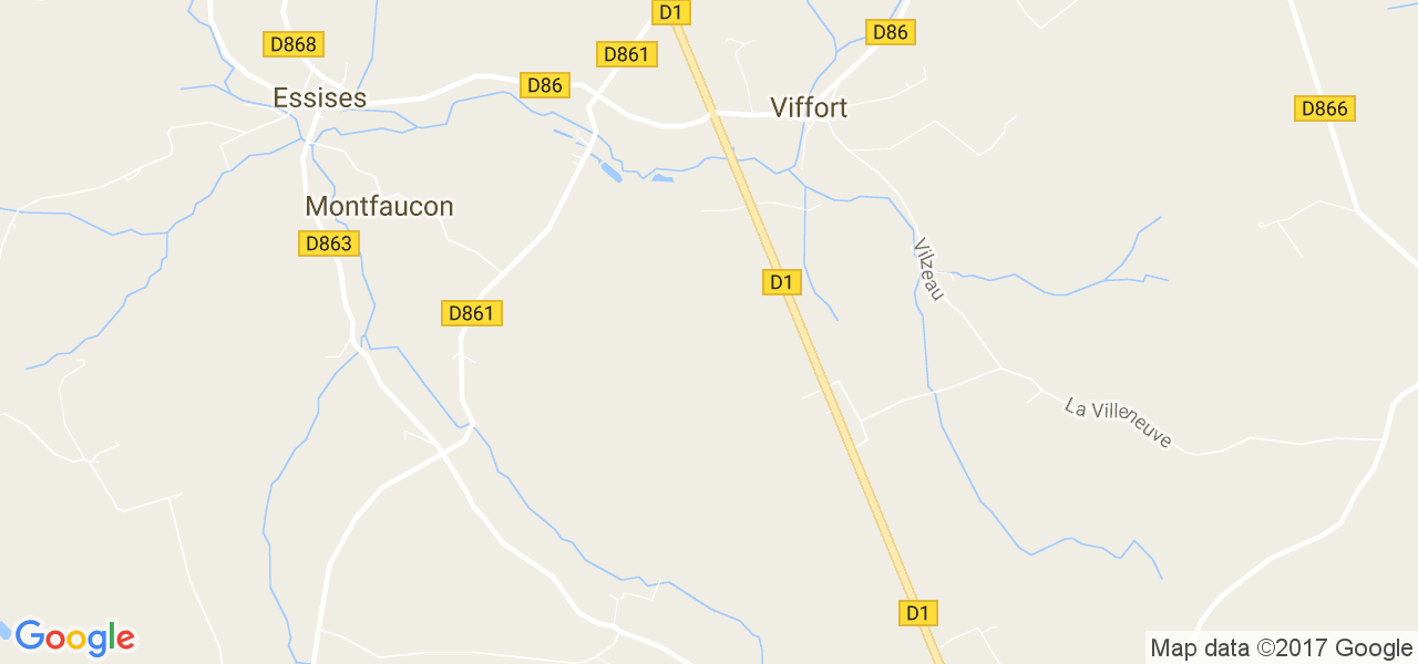 map de la ville de Montfaucon