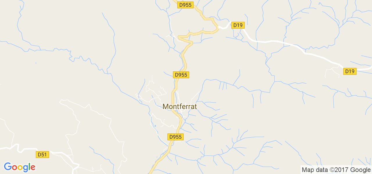 map de la ville de Montferrat