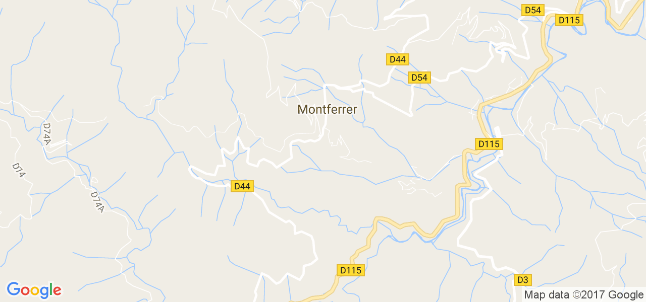 map de la ville de Montferrer