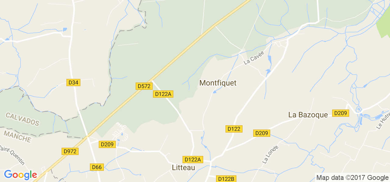 map de la ville de Montfiquet