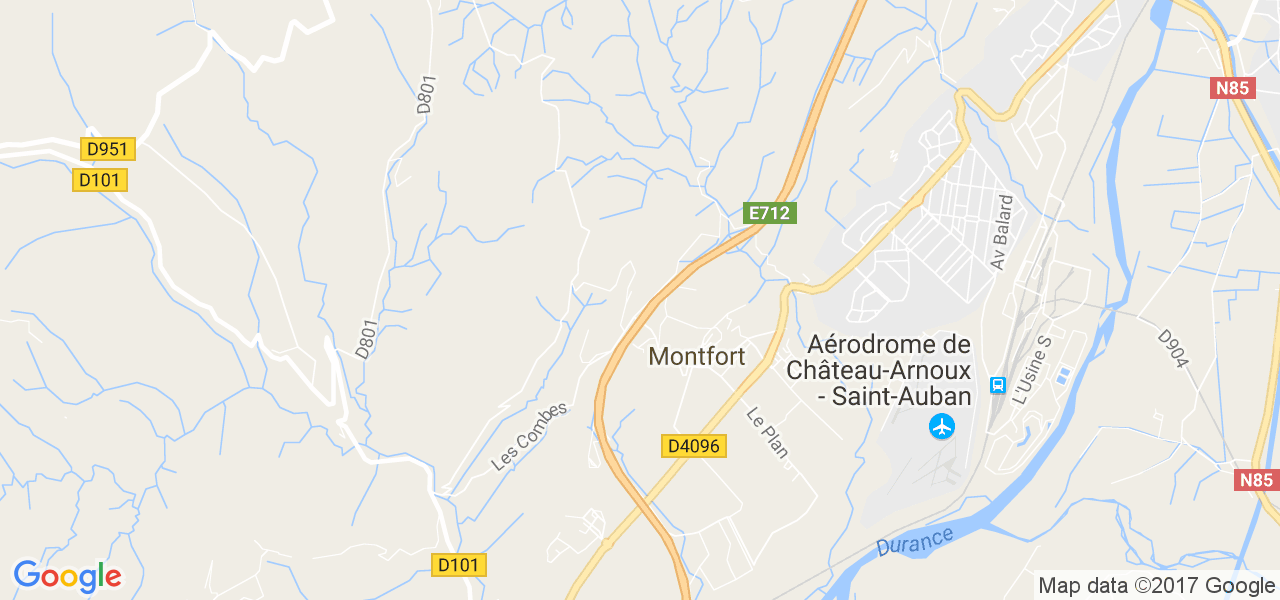 map de la ville de Montfort