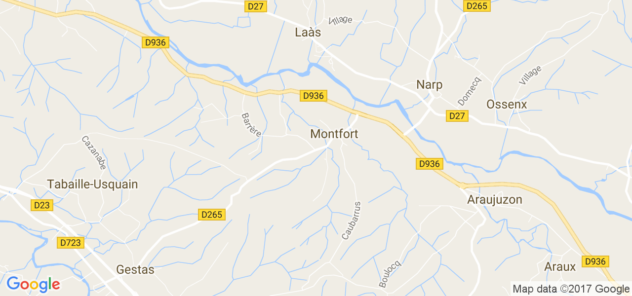 map de la ville de Montfort