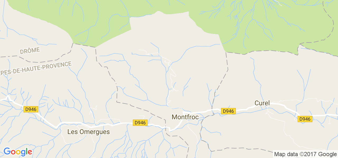 map de la ville de Montfroc