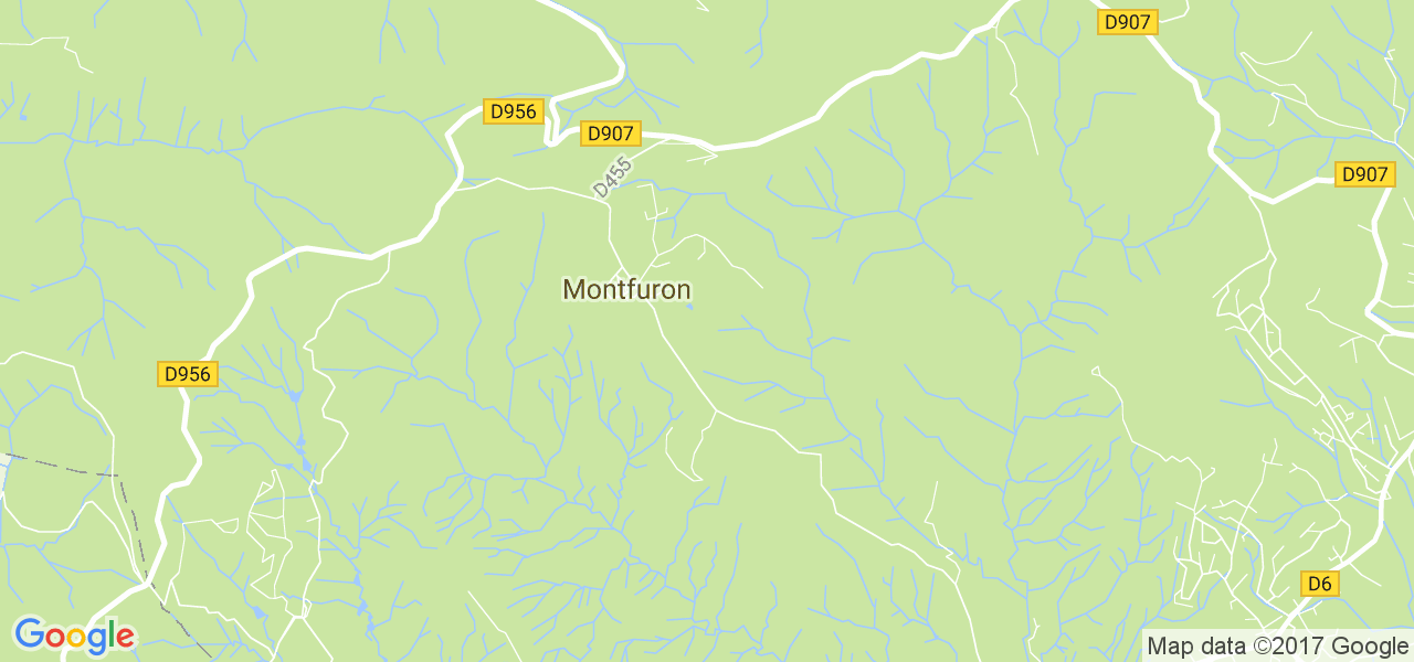 map de la ville de Montfuron