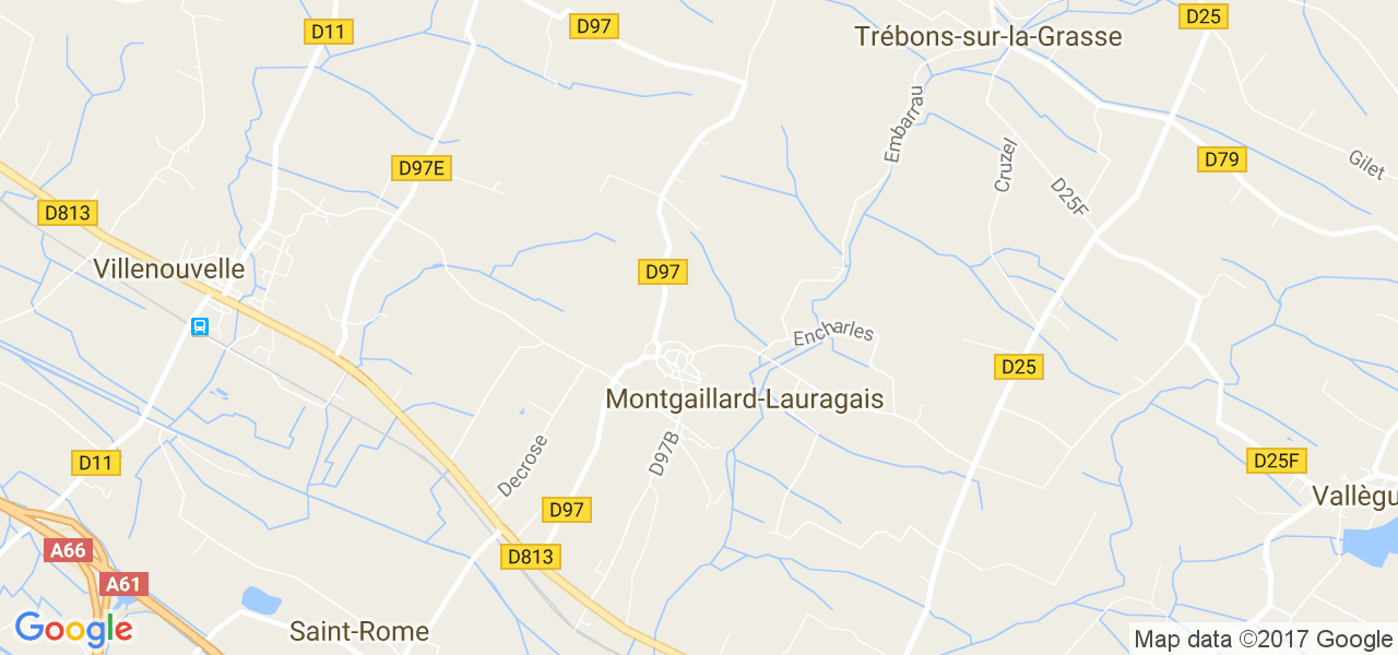 map de la ville de Montgaillard-Lauragais