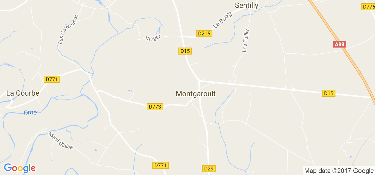 map de la ville de Montgaroult