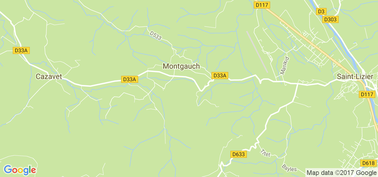 map de la ville de Montgauch