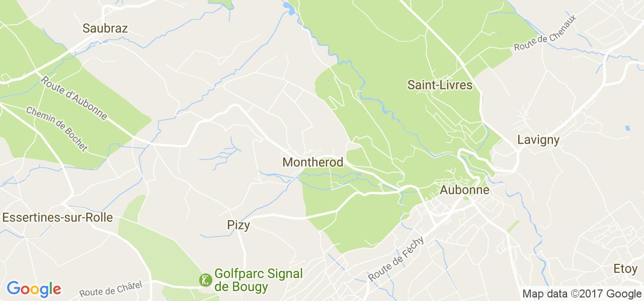 map de la ville de Montherod