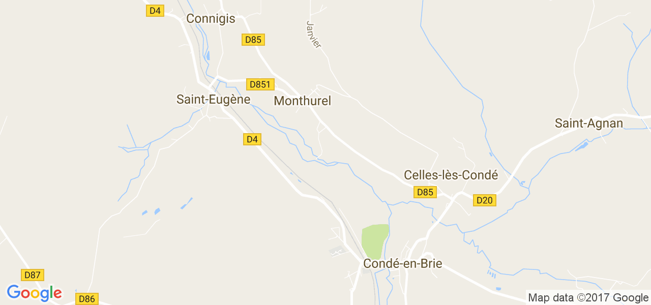 map de la ville de Monthurel