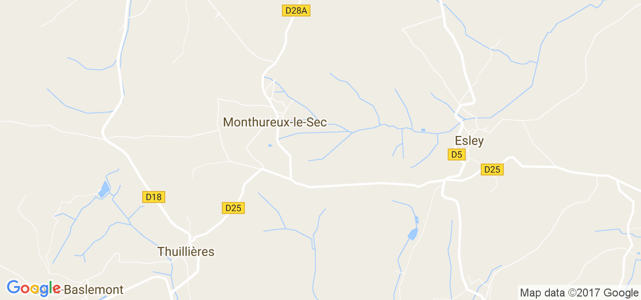 map de la ville de Monthureux-le-Sec
