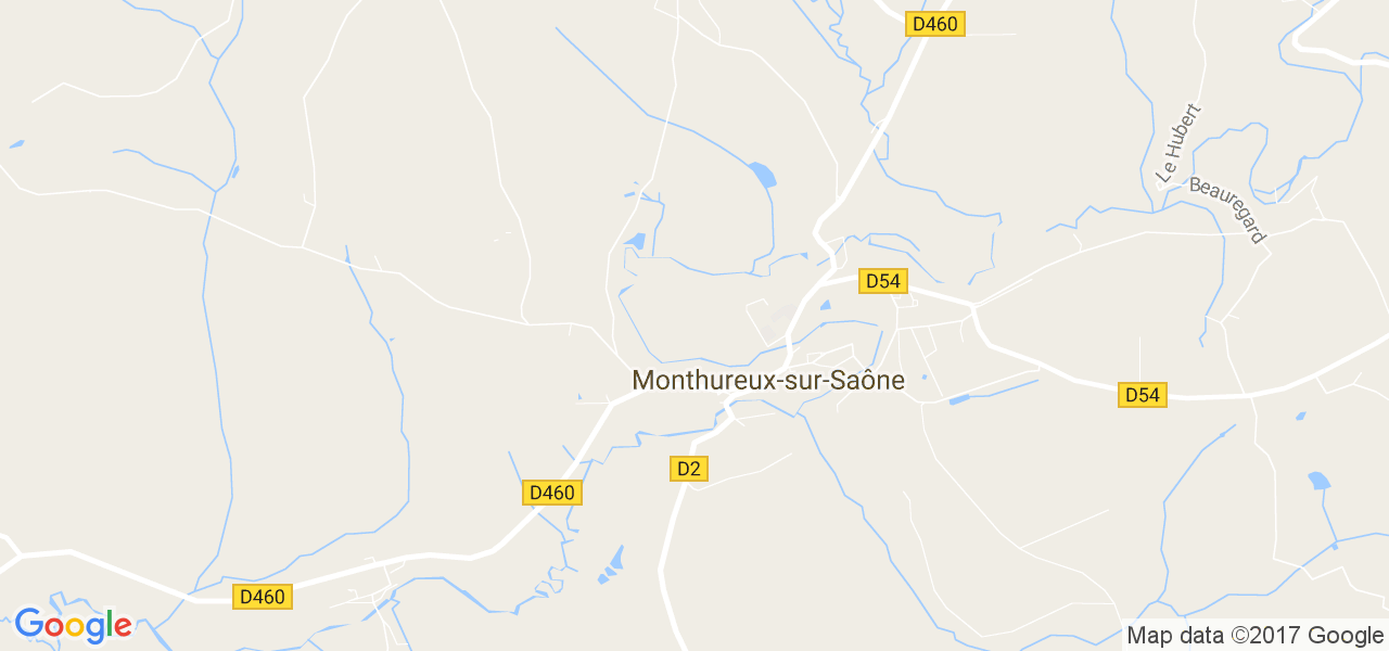 map de la ville de Monthureux-sur-Saône