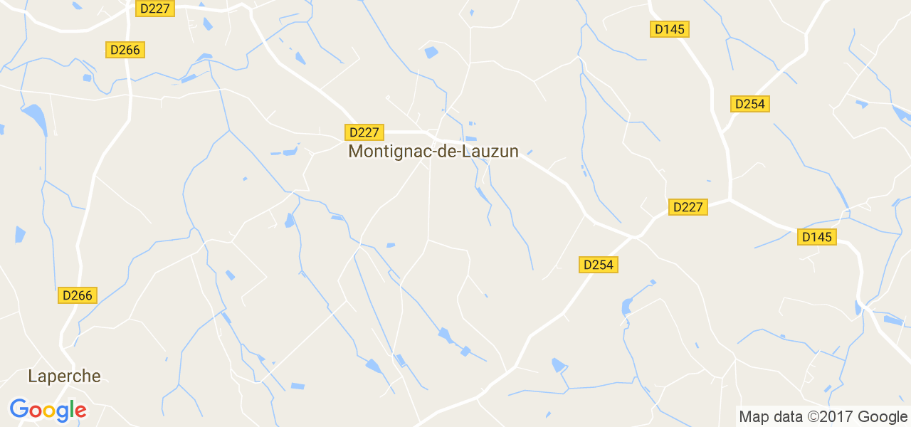 map de la ville de Montignac-de-Lauzun