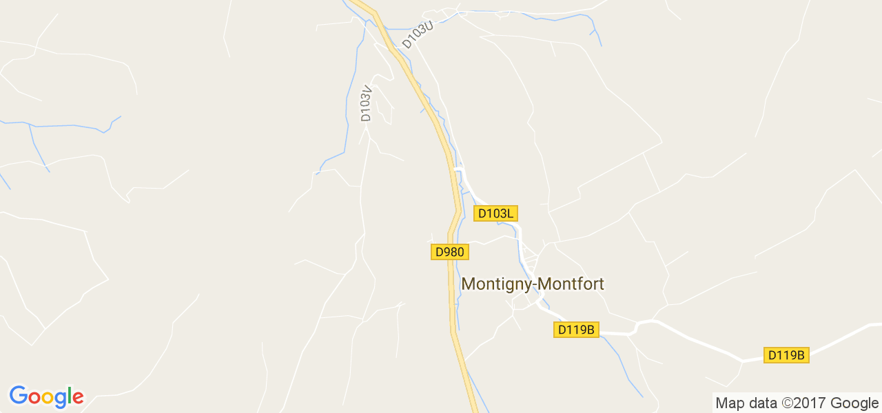 map de la ville de Montigny-Montfort