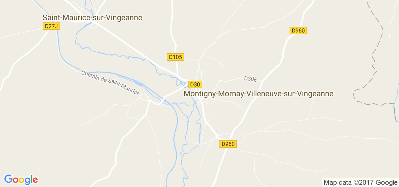 map de la ville de Montigny-Mornay-Villeneuve-sur-Vingeanne