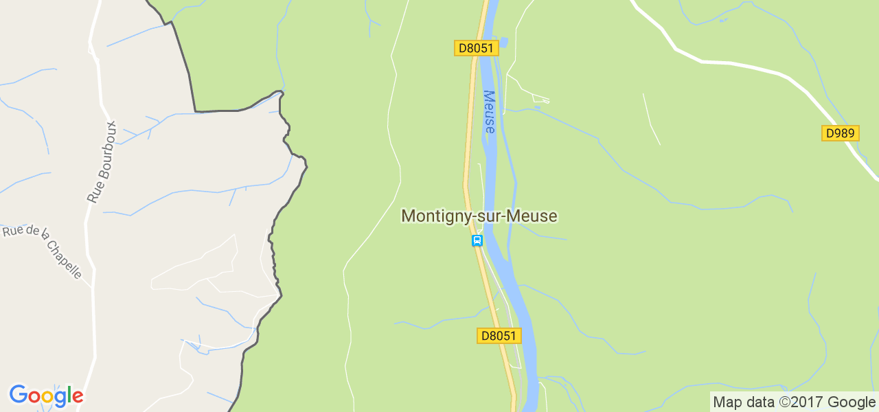 map de la ville de Montigny-sur-Meuse