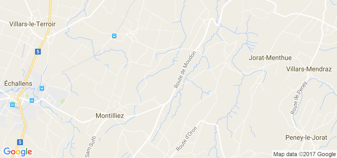 map de la ville de Montilliez