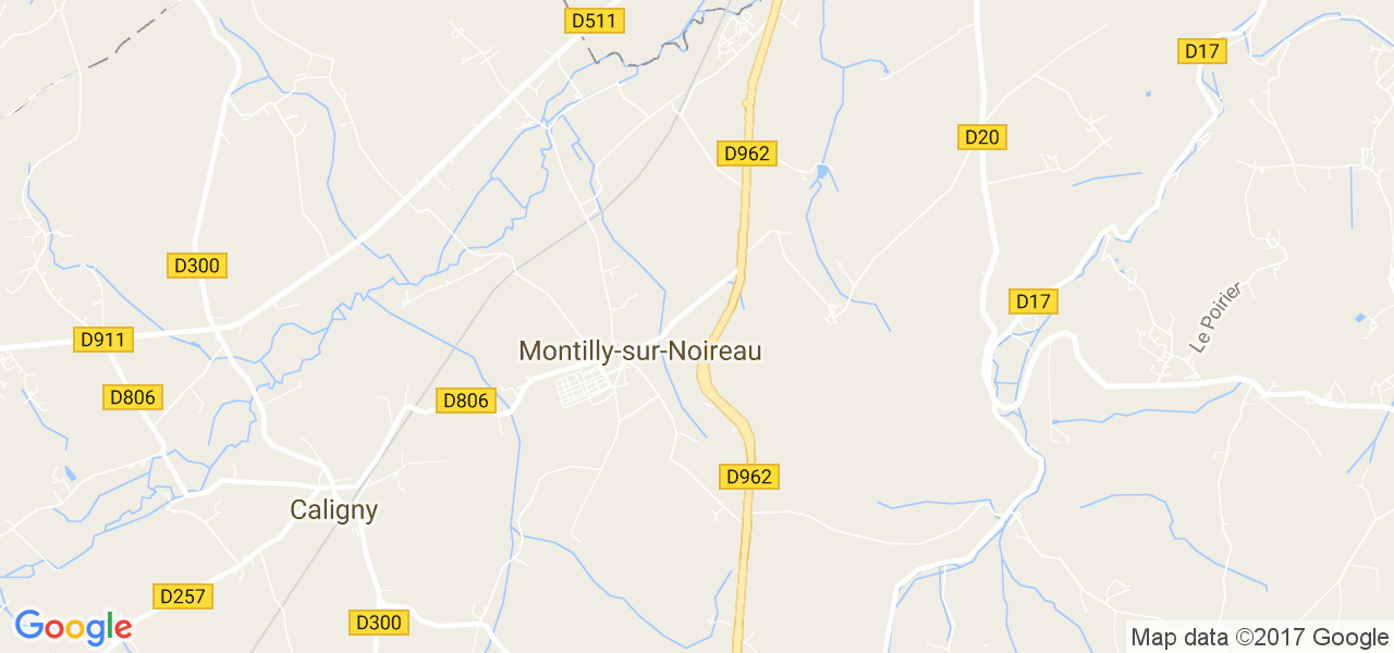 map de la ville de Montilly-sur-Noireau