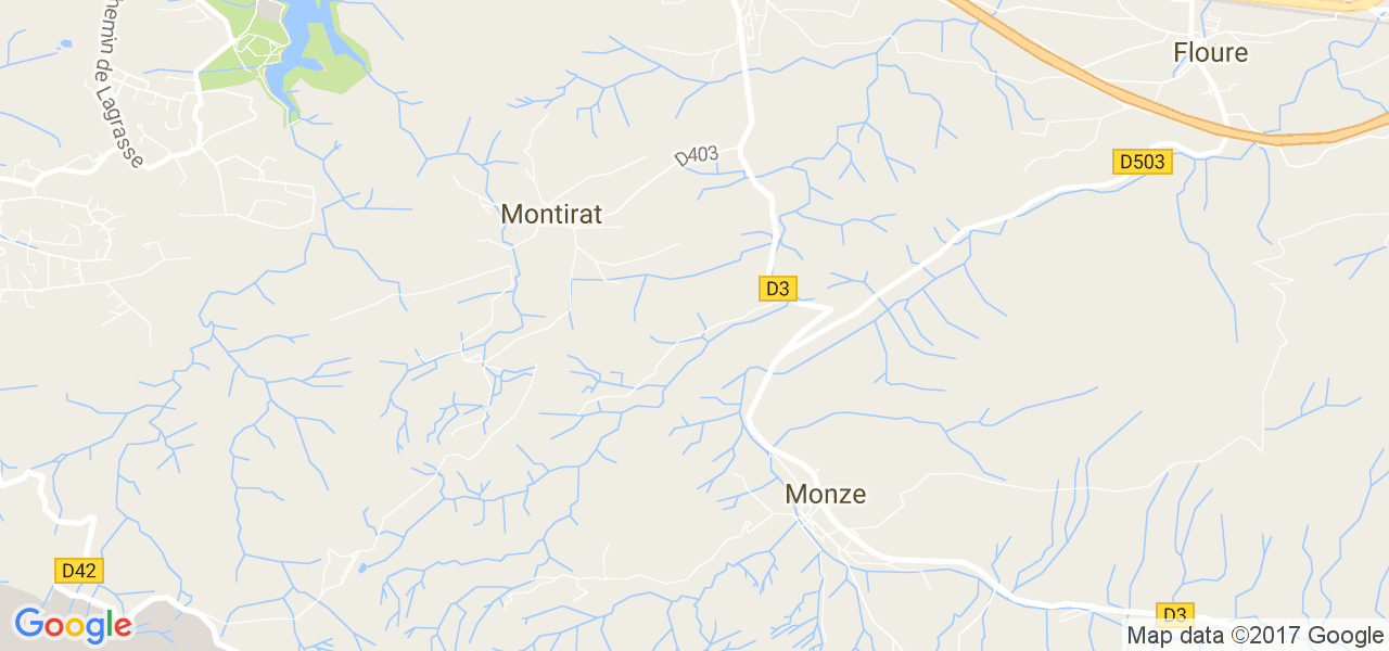 map de la ville de Montirat