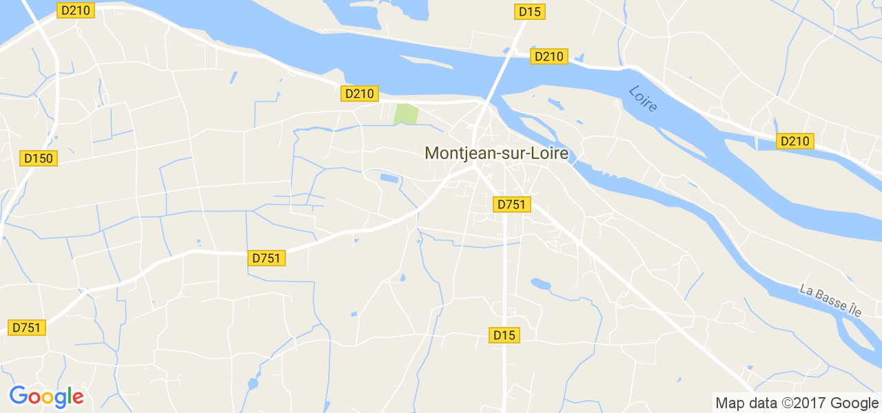 map de la ville de Montjean-sur-Loire