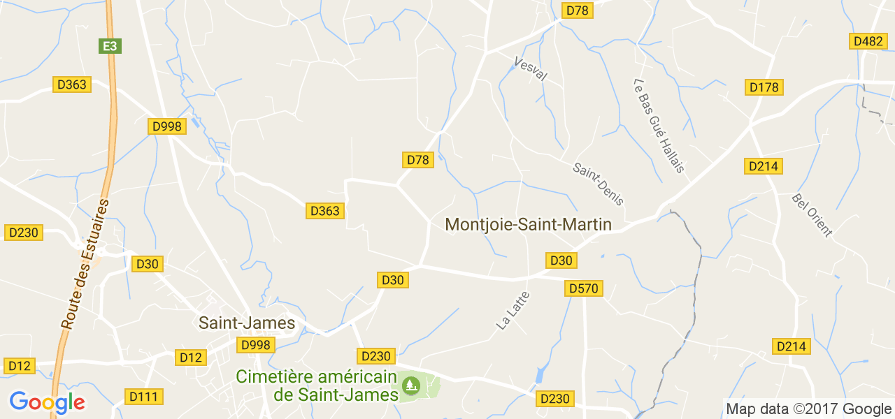 map de la ville de Montjoie-Saint-Martin