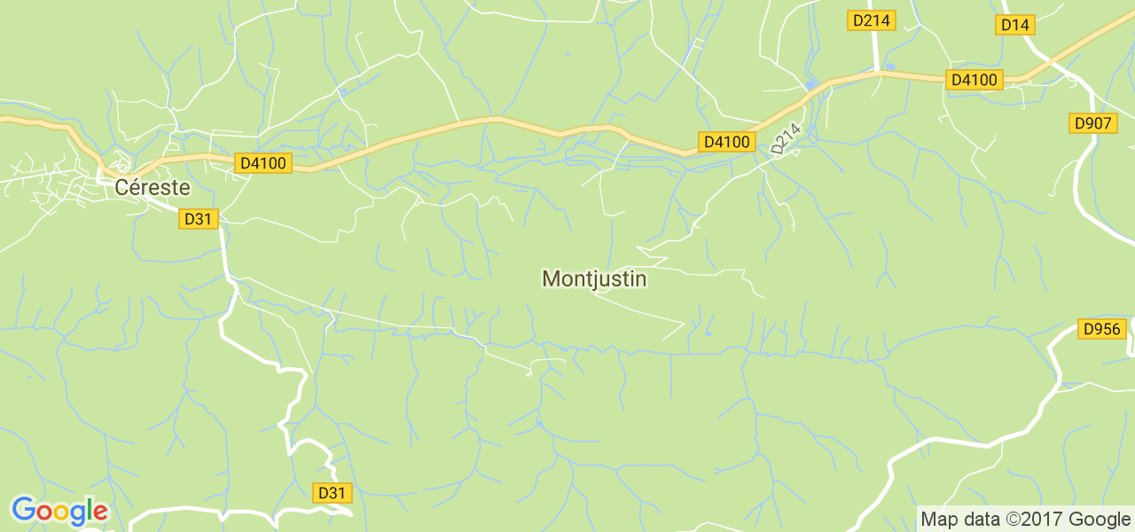 map de la ville de Montjustin