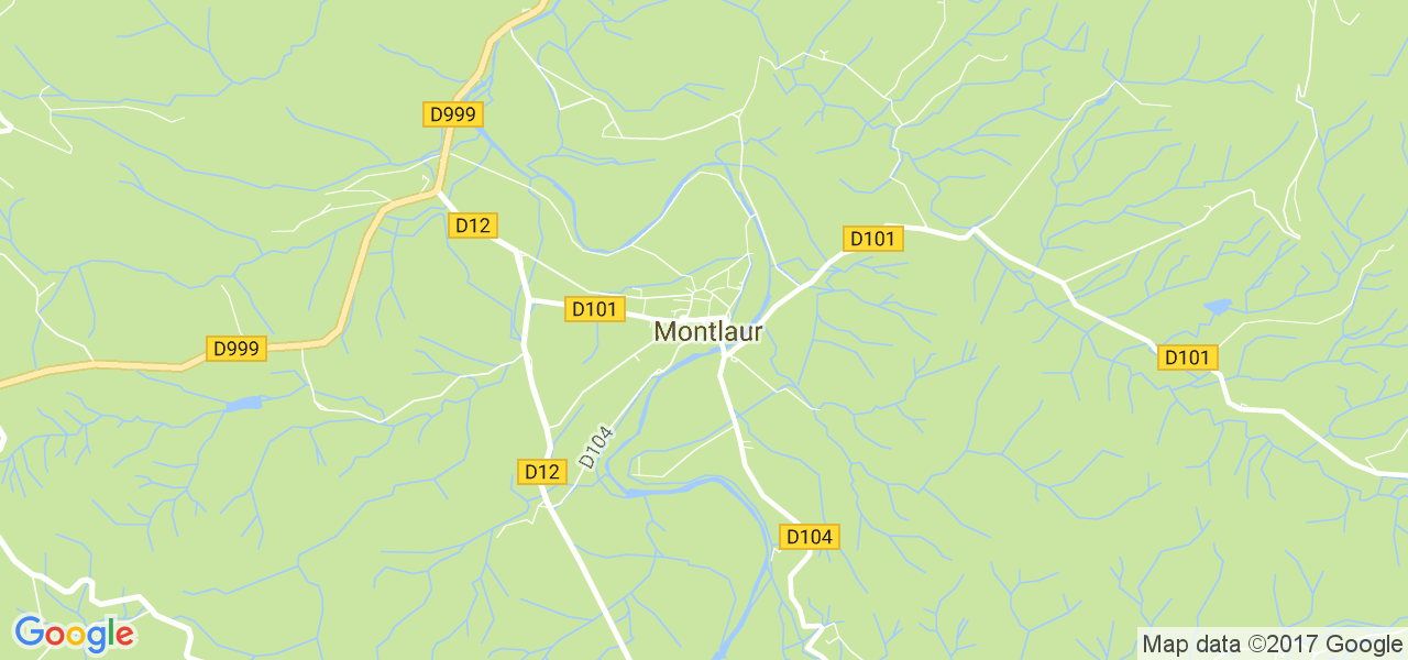 map de la ville de Montlaur