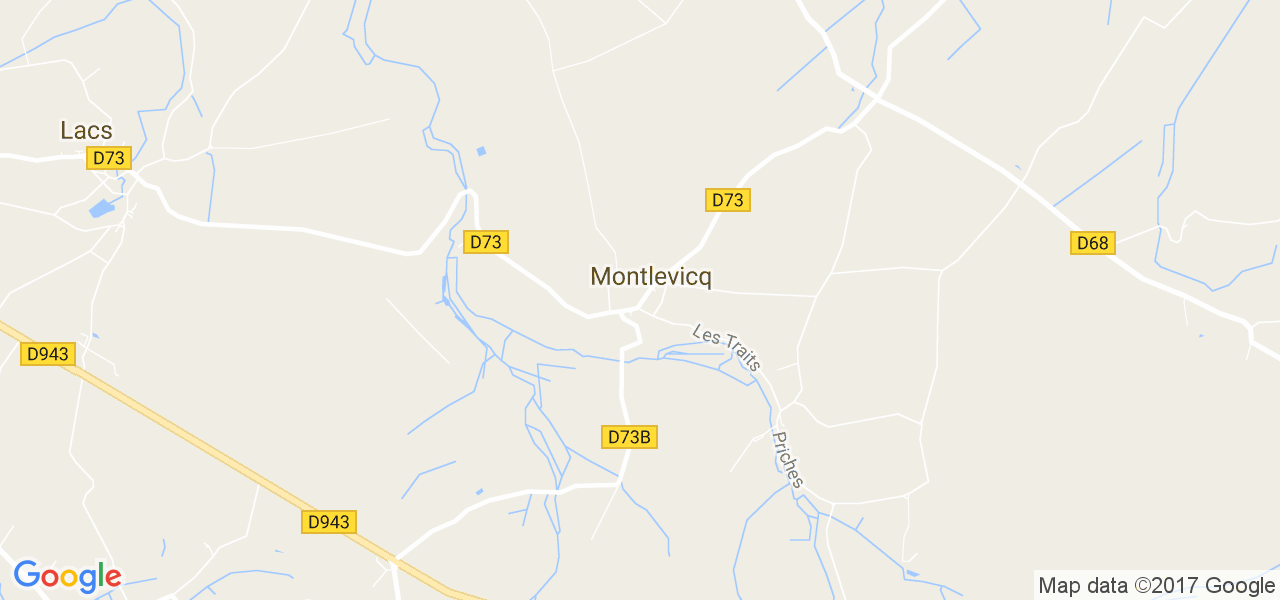 map de la ville de Montlevicq