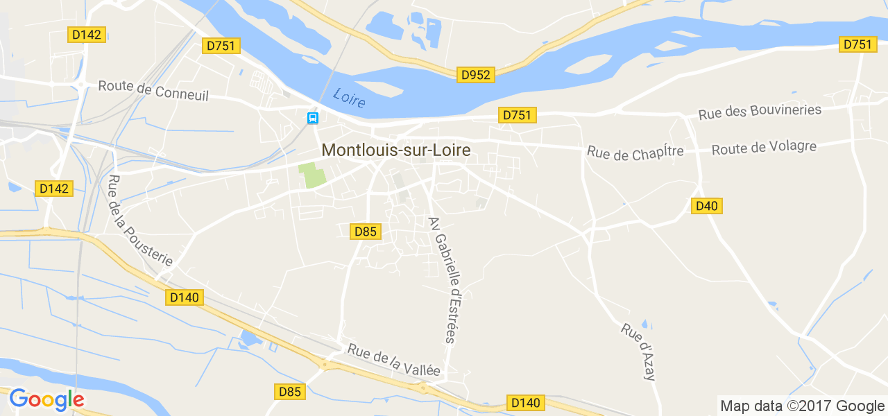 map de la ville de Montlouis-sur-Loire