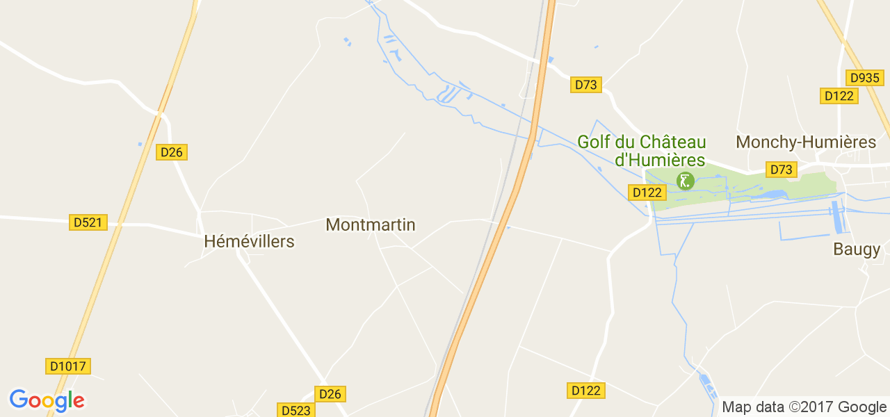 map de la ville de Montmartin