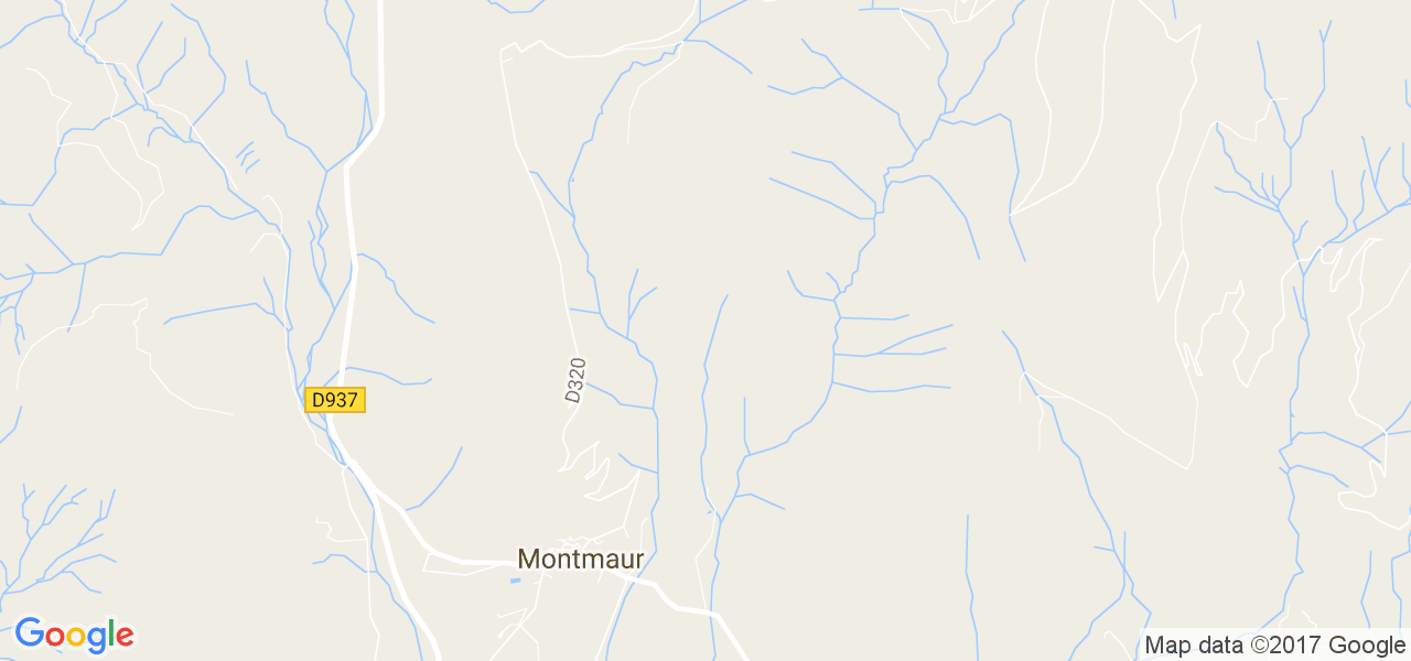 map de la ville de Montmaur