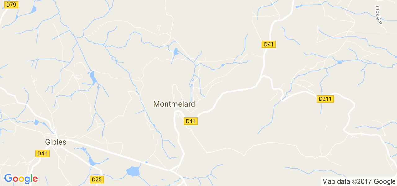 map de la ville de Montmelard