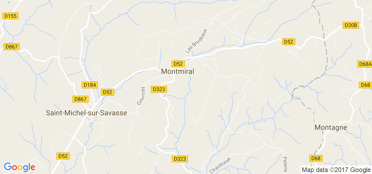 map de la ville de Montmiral