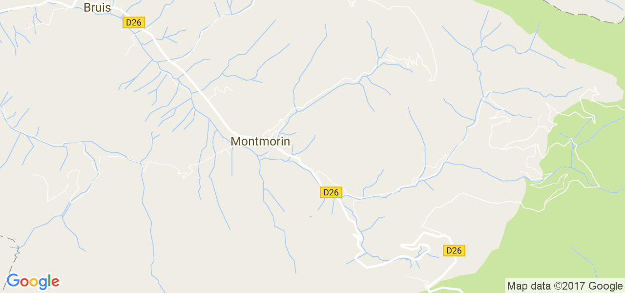 map de la ville de Montmorin