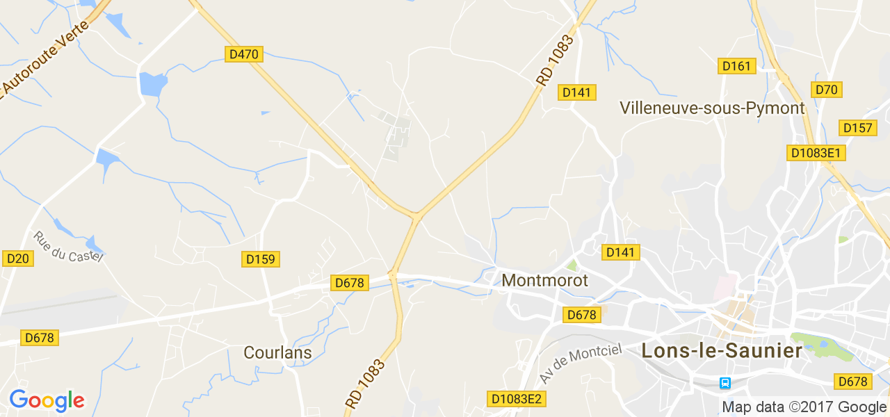 map de la ville de Montmorot