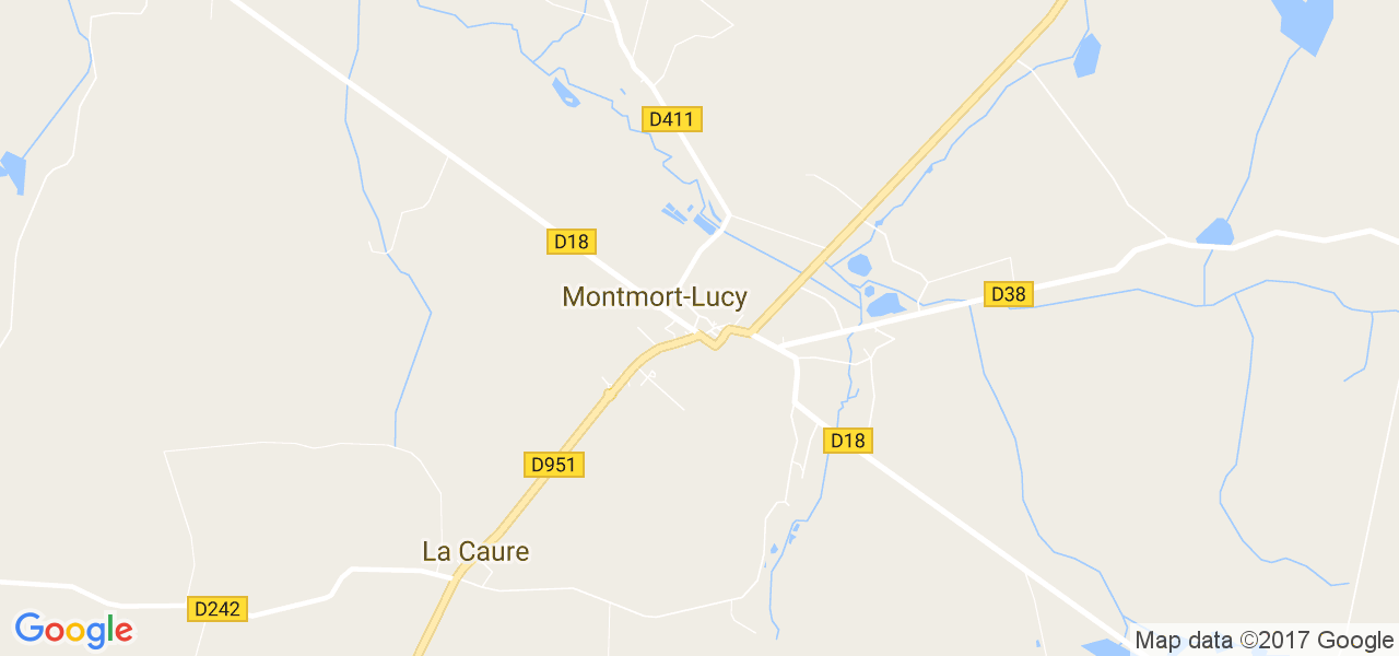 map de la ville de Montmort-Lucy