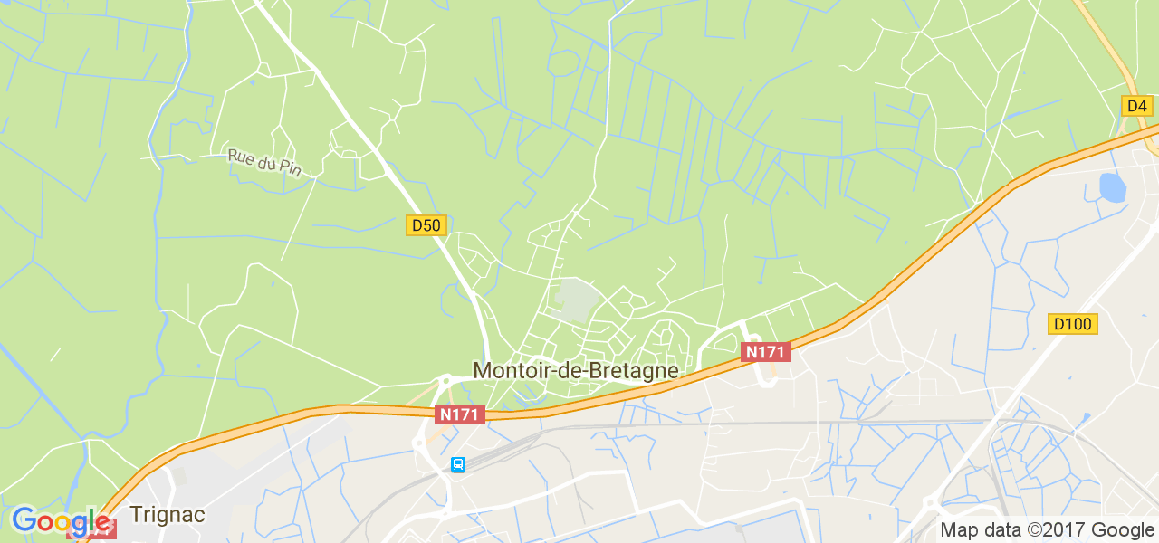 map de la ville de Montoir-de-Bretagne