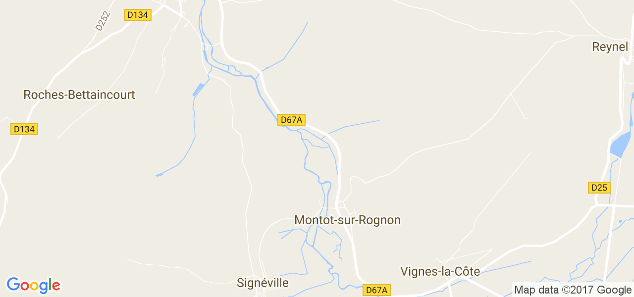 map de la ville de Montot-sur-Rognon