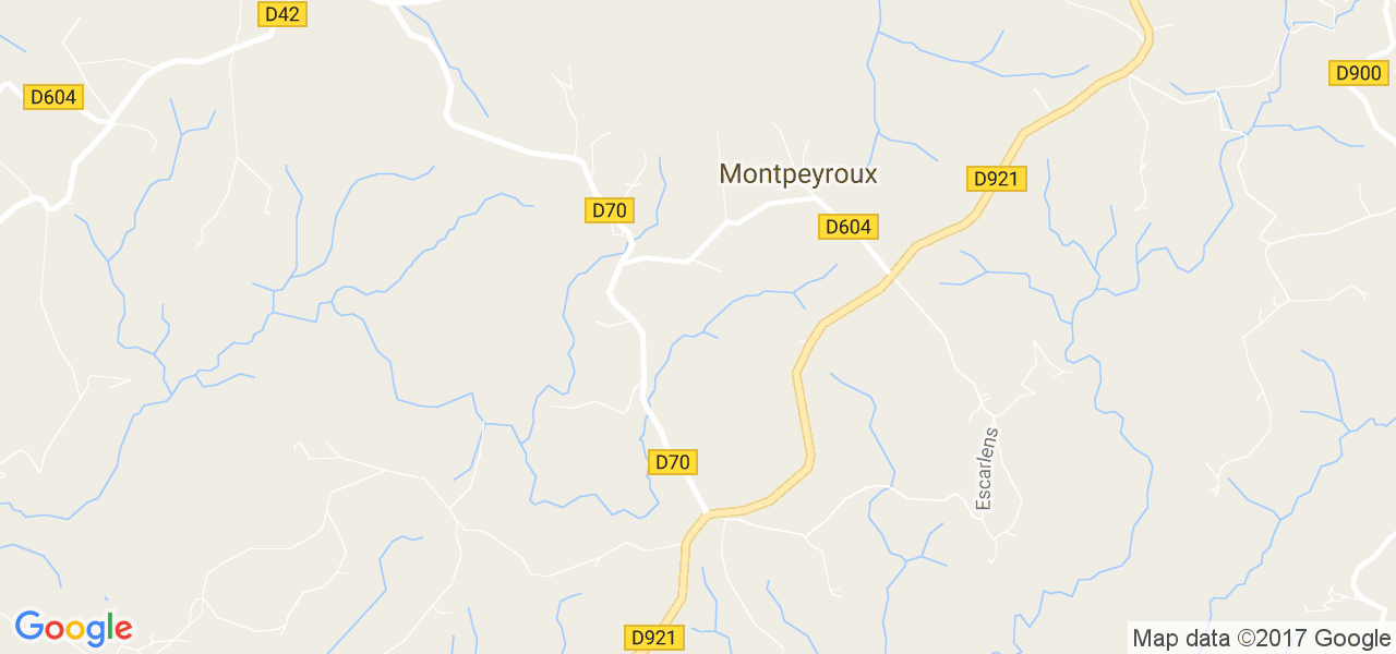 map de la ville de Montpeyroux