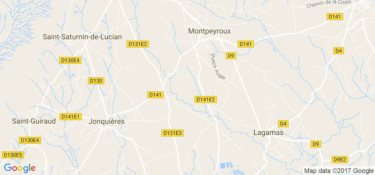 map de la ville de Montpeyroux