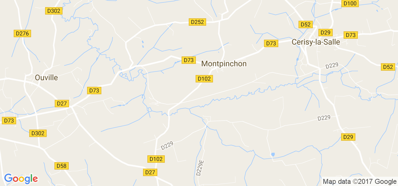 map de la ville de Montpinchon