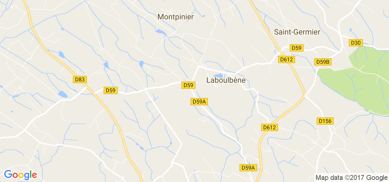 map de la ville de Montpinier